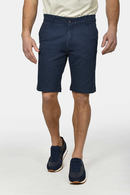 ανδρική-βαμβακερή-chinos-βερμούδα-slim-fit-με-καθαρή-γραμμή-&-ελαστική-άνεση