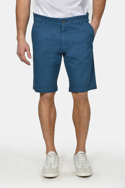 ανδρική-βαμβακερή-chinos-βερμούδα-slim-fit-με-καθαρή-γραμμή-&-ελαστική-άνεση