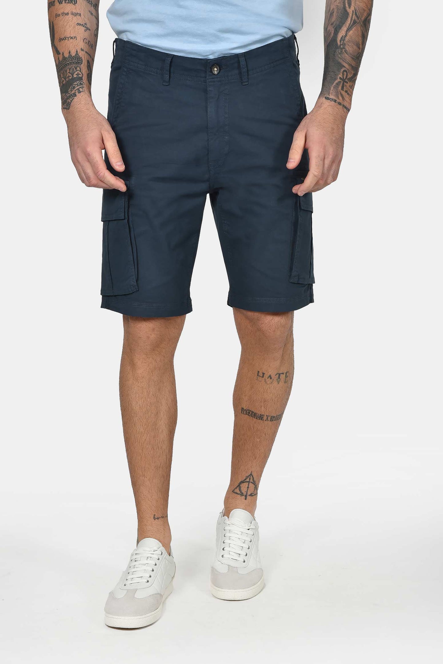 Ανδρική Cargo Βερμούδα Slim Fit Με Πλαϊνές Τσέπες & Ελαστική Άνεση Κινήσεων