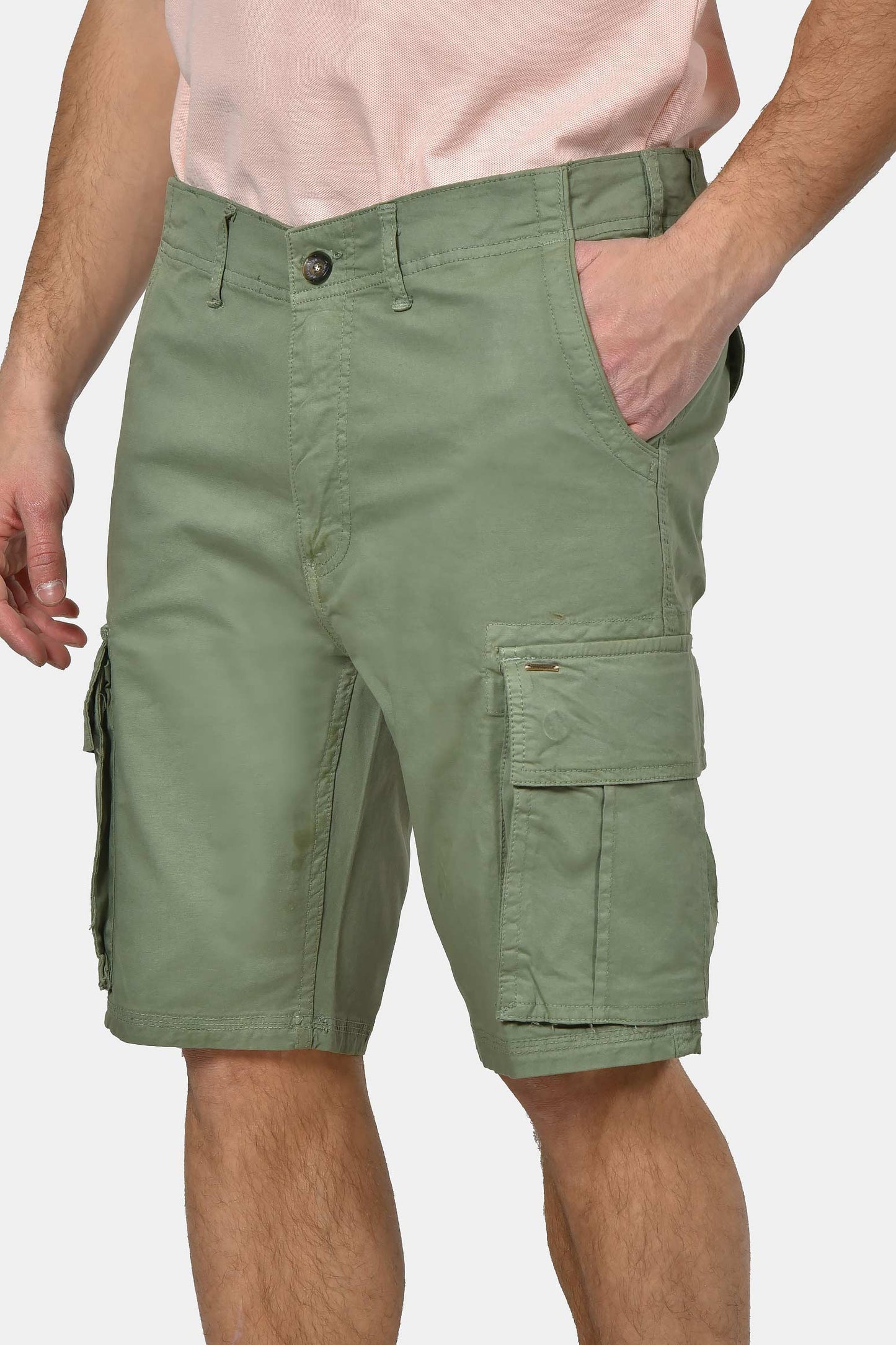 ανδρική-cargo-βερμούδα-slim-fit-με-πλαϊνές-τσέπες-&-ελαστική-άνεση-κινήσεων
