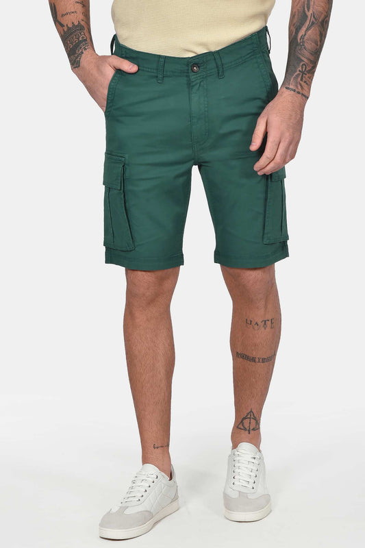ανδρική-cargo-βερμούδα-slim-fit-με-πλαϊνές-τσέπες-&-ελαστική-άνεση-κινήσεων