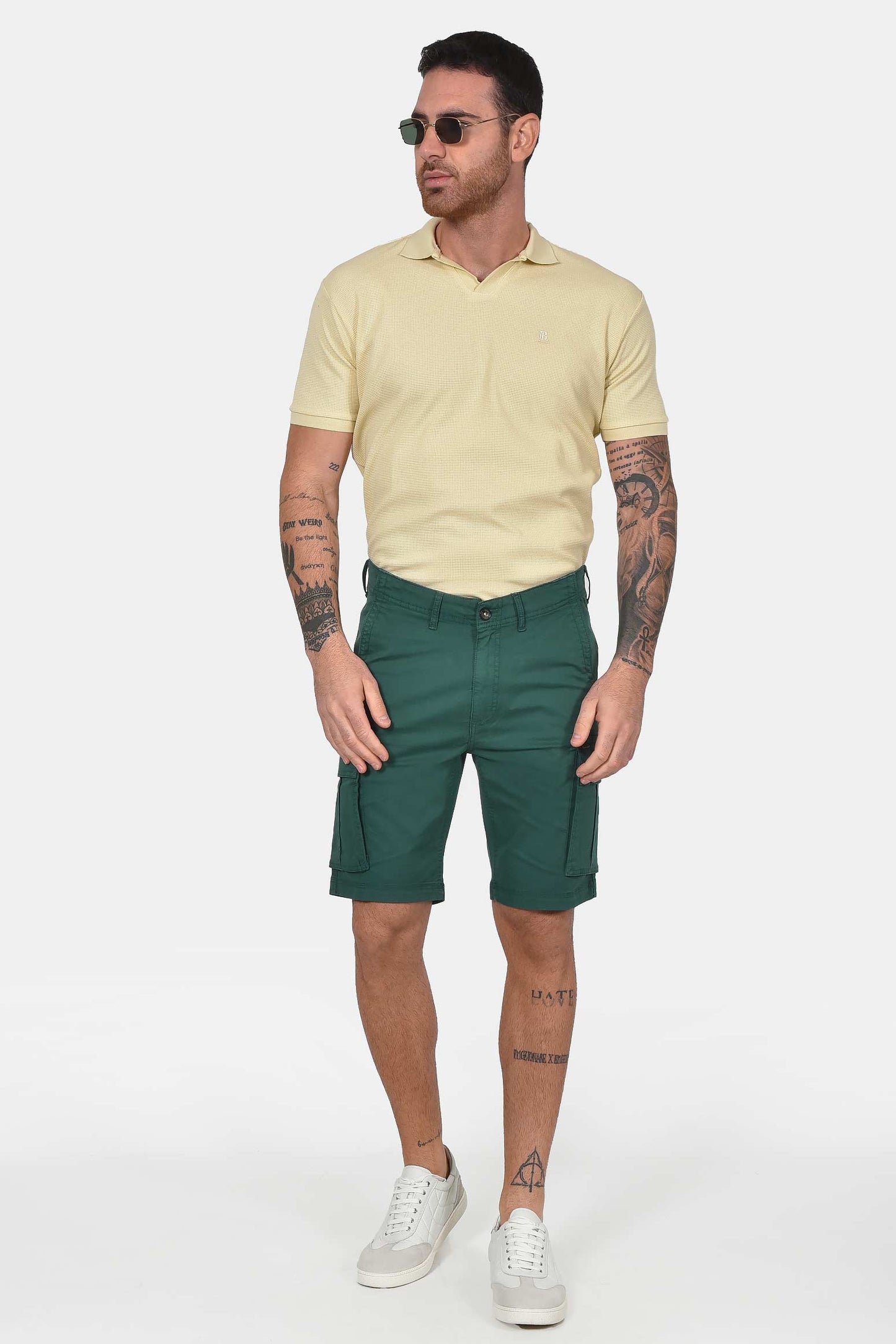 ανδρική-cargo-βερμούδα-slim-fit-με-πλαϊνές-τσέπες-&-ελαστική-άνεση-κινήσεων