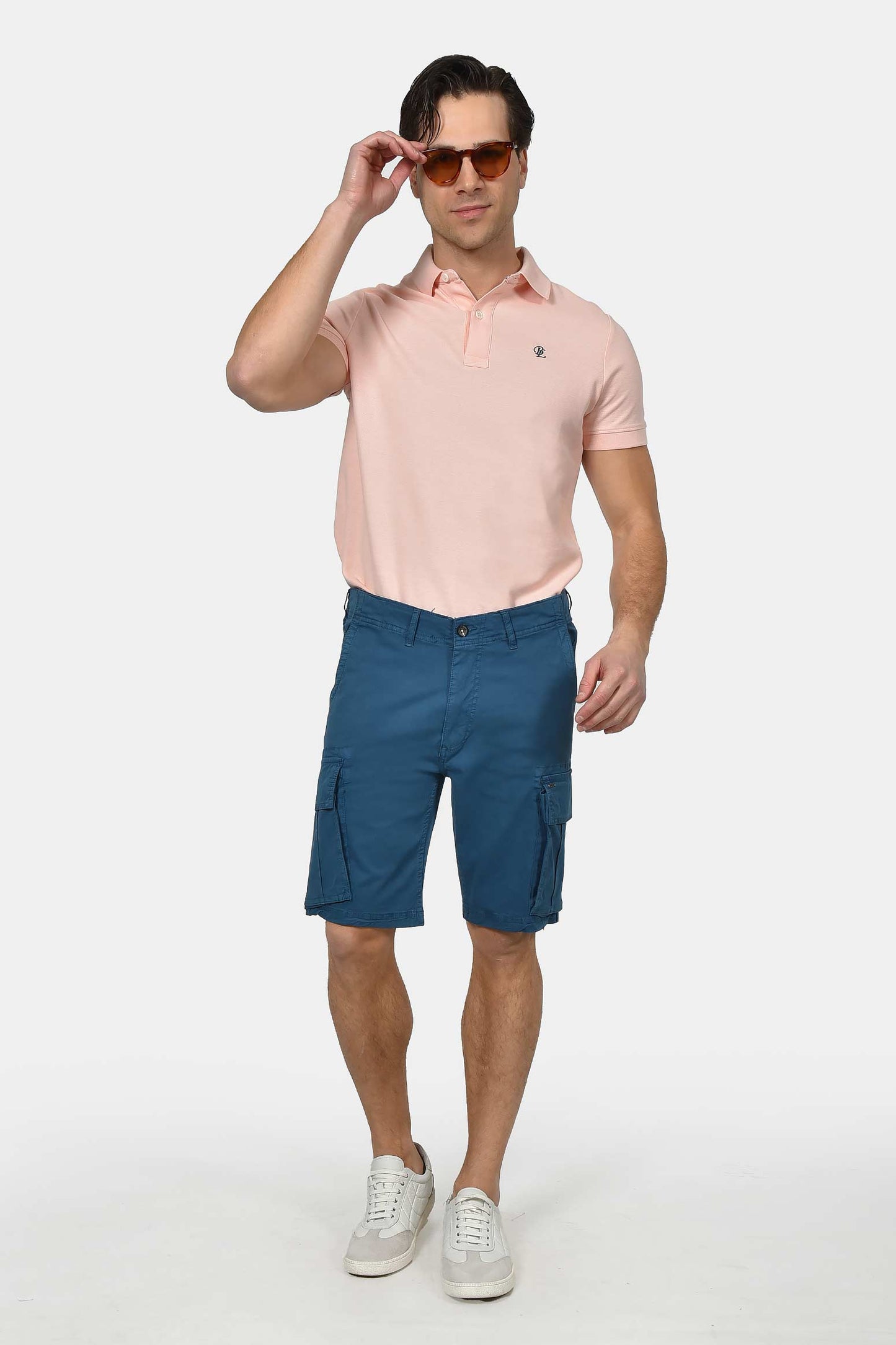 ανδρική-cargo-βερμούδα-slim-fit-με-πλαϊνές-τσέπες-&-ελαστική-άνεση-κινήσεων