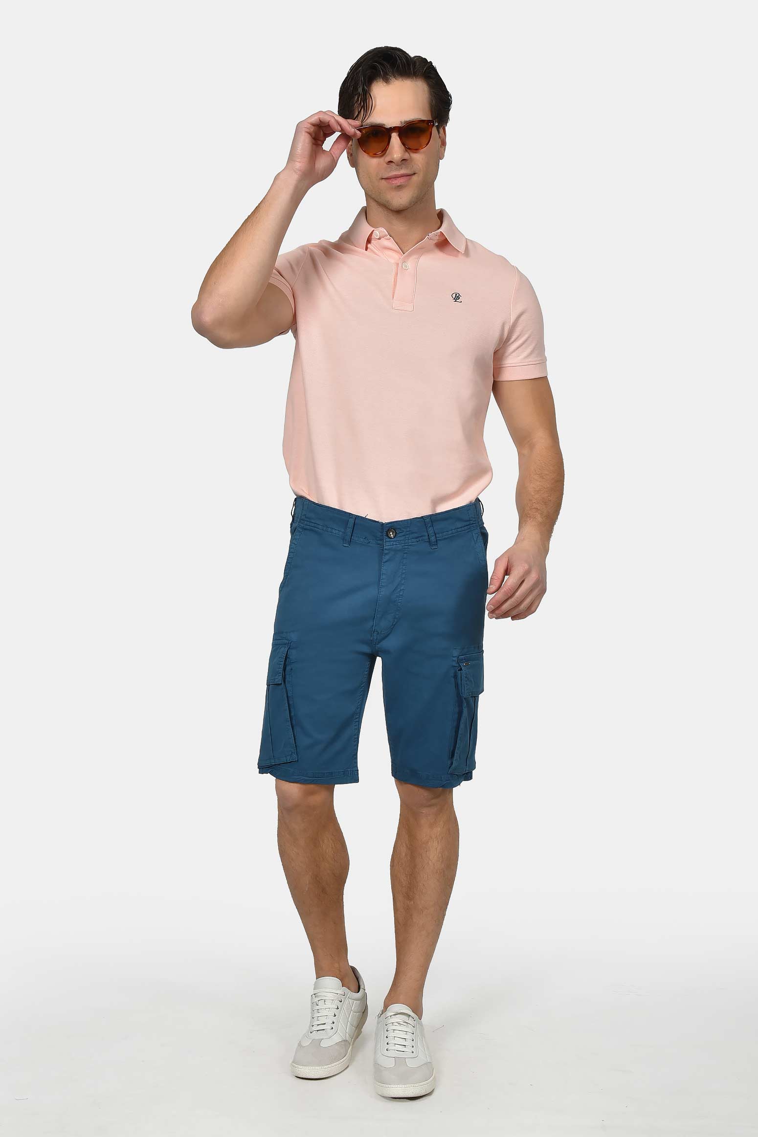 ανδρική-cargo-βερμούδα-slim-fit-με-πλαϊνές-τσέπες-&-ελαστική-άνεση-κινήσεων