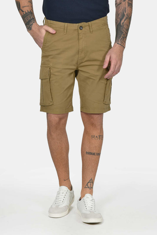 ανδρική-cargo-βερμούδα-slim-fit-με-πλαϊνές-τσέπες-&-ελαστική-άνεση-κινήσεων