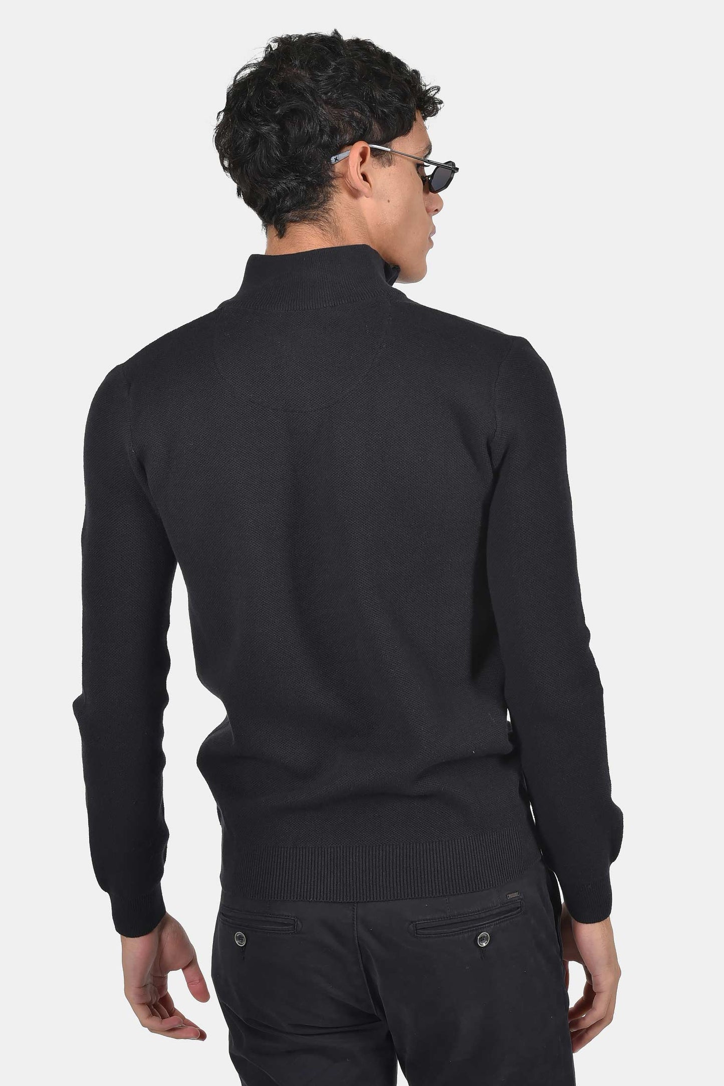 ανδρικό-πλεκτό-half-zip-πουλόβερ-normal-fit