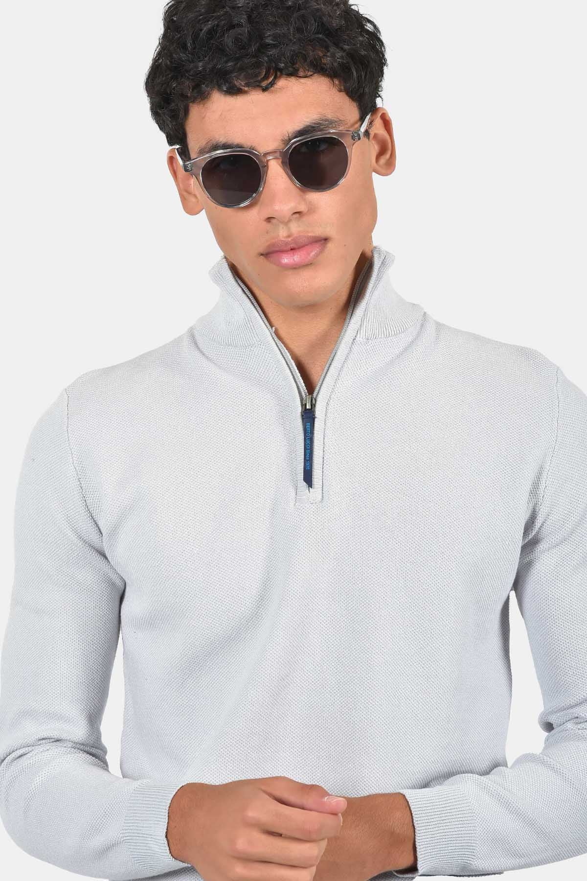 ανδρικό-πλεκτό-half-zip-πουλόβερ-normal-fit