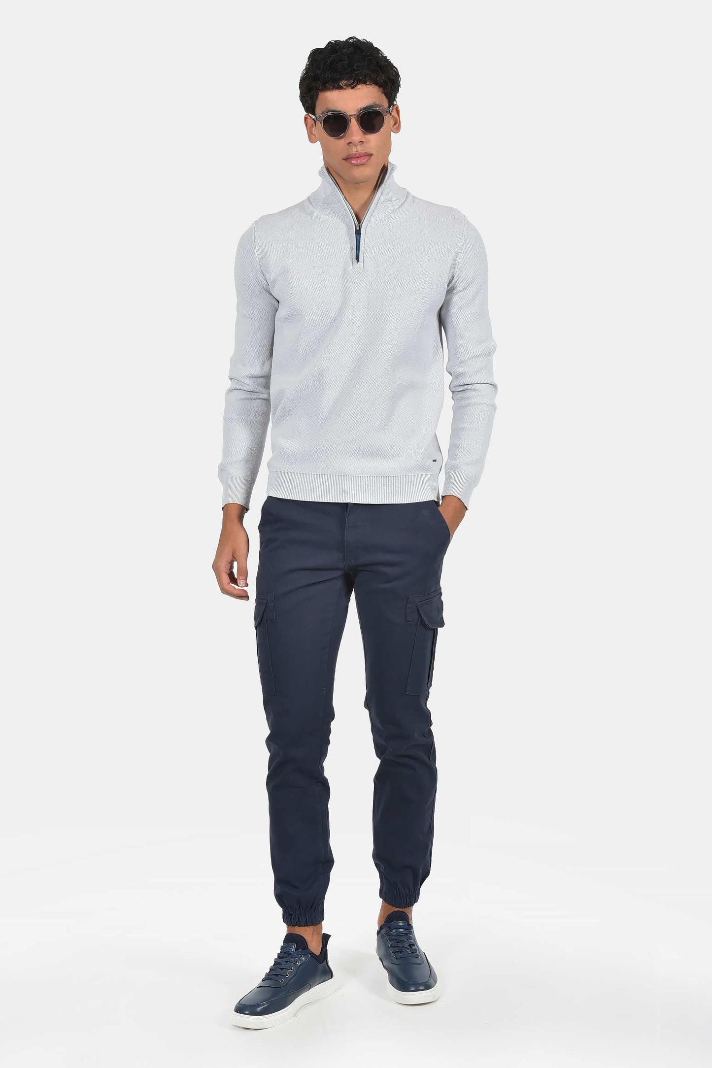 ανδρικό-πλεκτό-half-zip-πουλόβερ-normal-fit