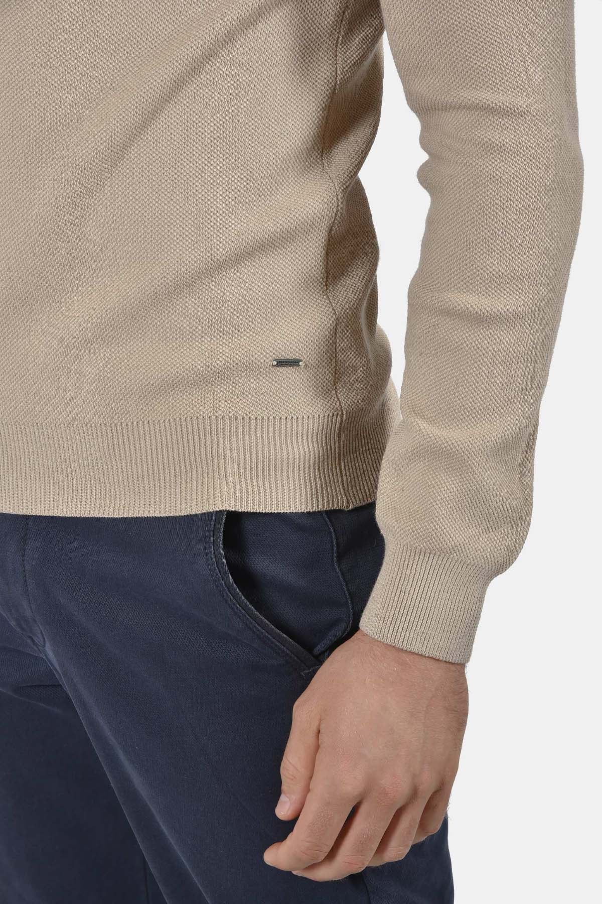 ανδρικό-πλεκτό-half-zip-πουλόβερ-normal-fit