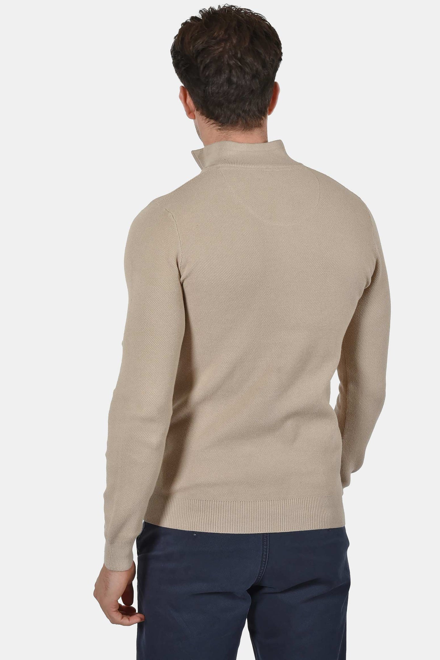 ανδρικό-πλεκτό-half-zip-πουλόβερ-normal-fit