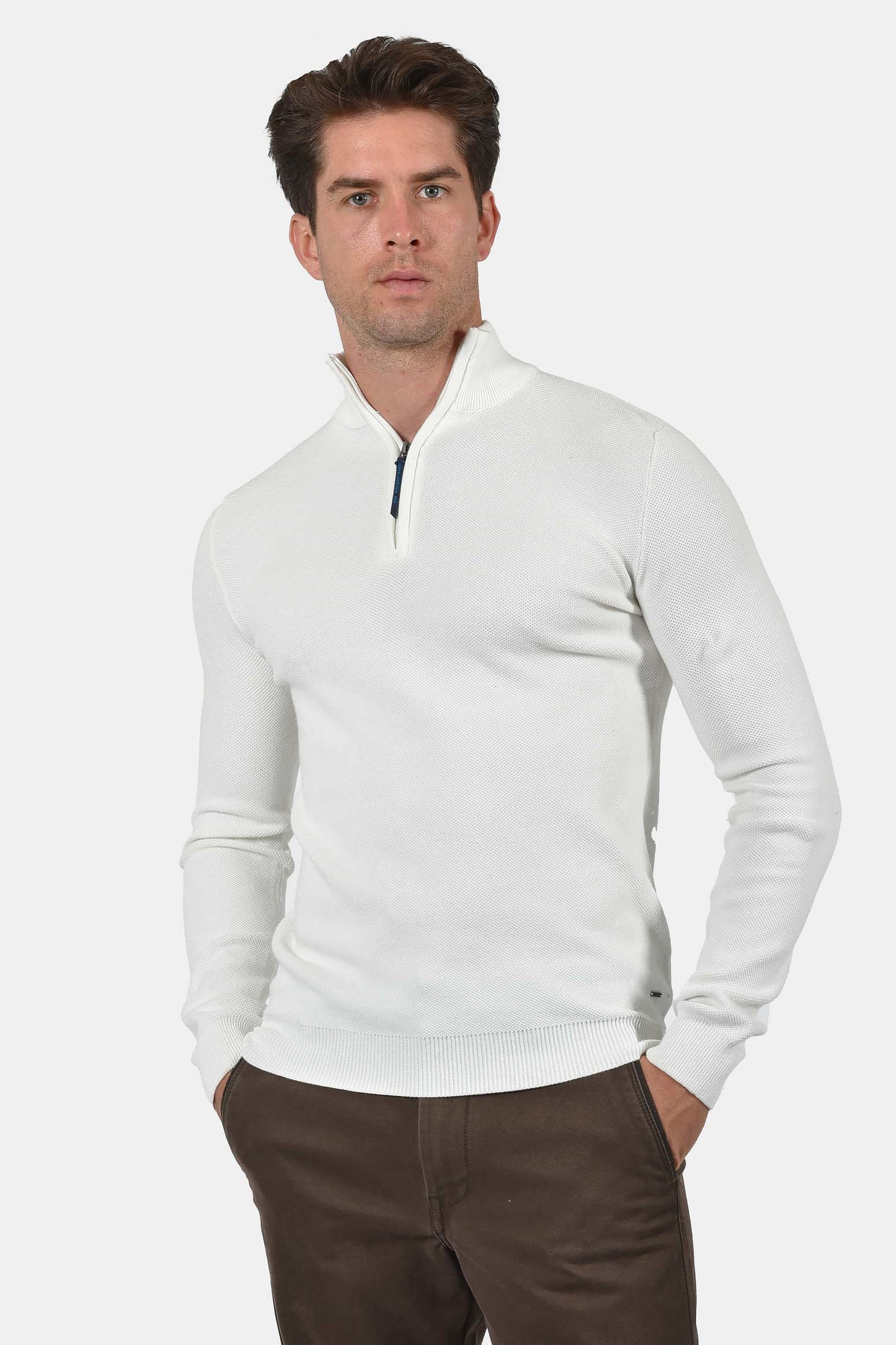 ανδρικό-πλεκτό-half-zip-πουλόβερ-normal-fit