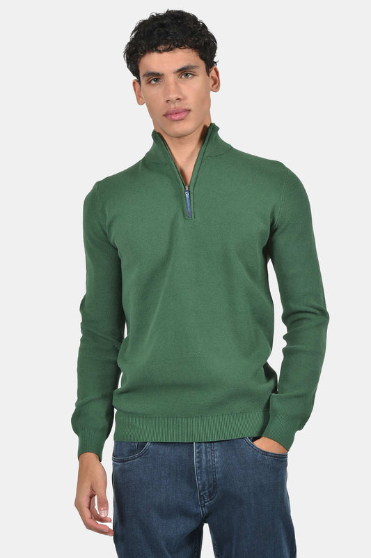 ανδρικό-πλεκτό-half-zip-πουλόβερ-normal-fit