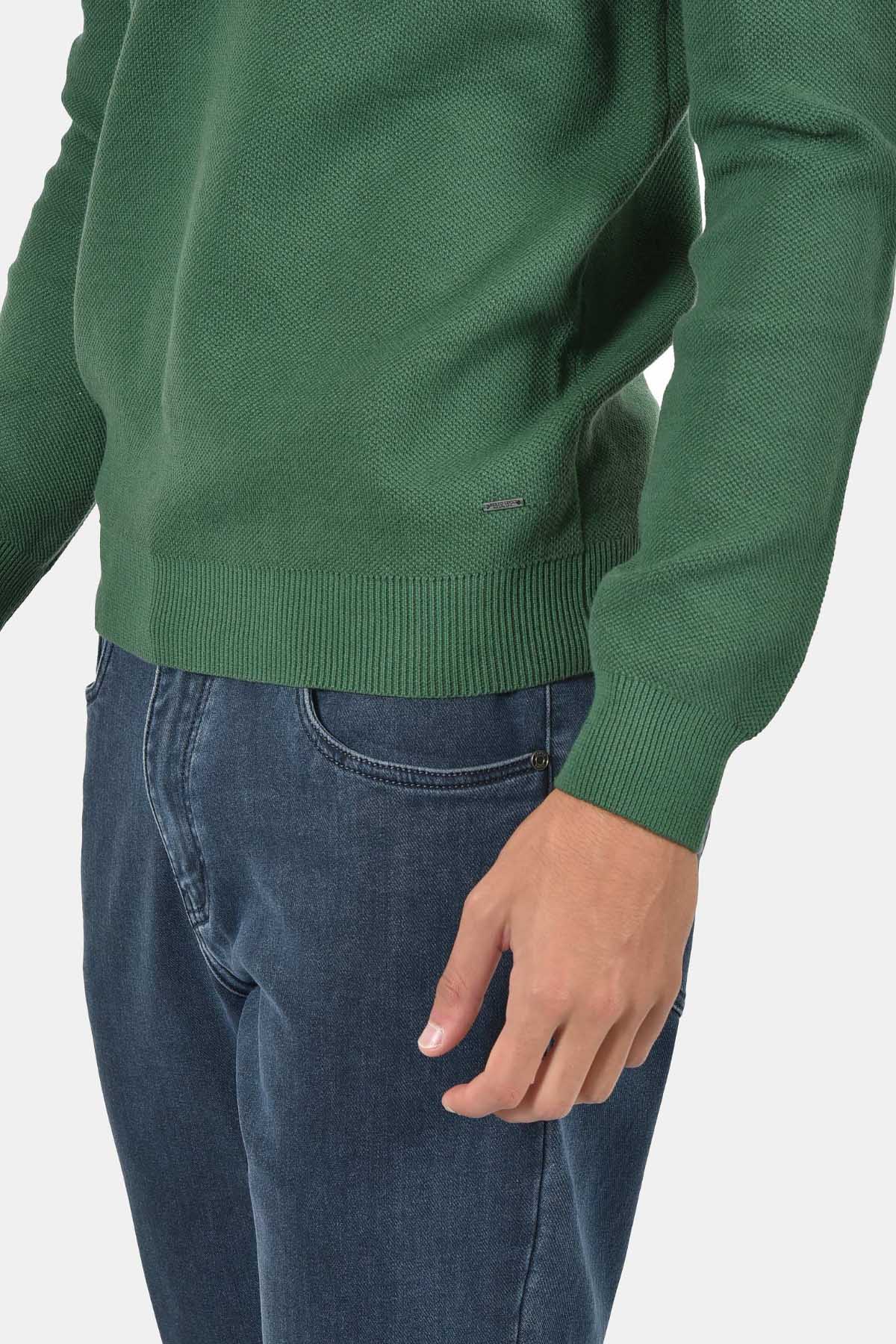 ανδρικό-πλεκτό-half-zip-πουλόβερ-normal-fit