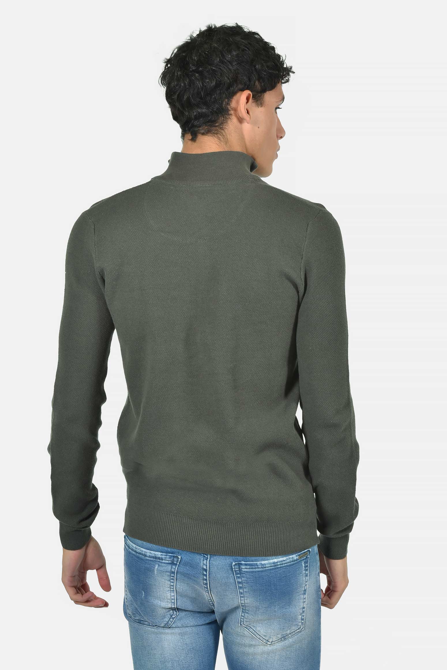 ανδρικό-πλεκτό-half-zip-πουλόβερ-normal-fit