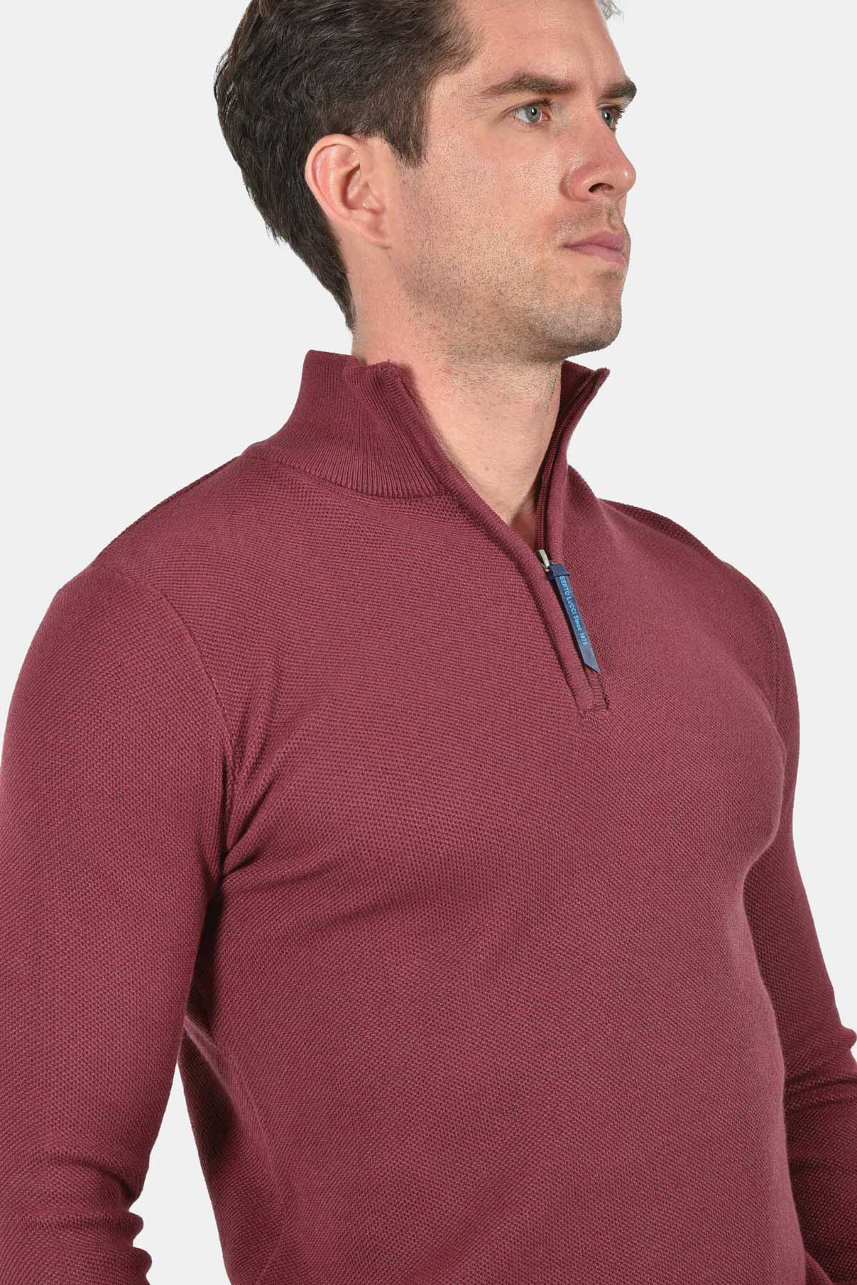 ανδρικό-πλεκτό-half-zip-πουλόβερ-normal-fit