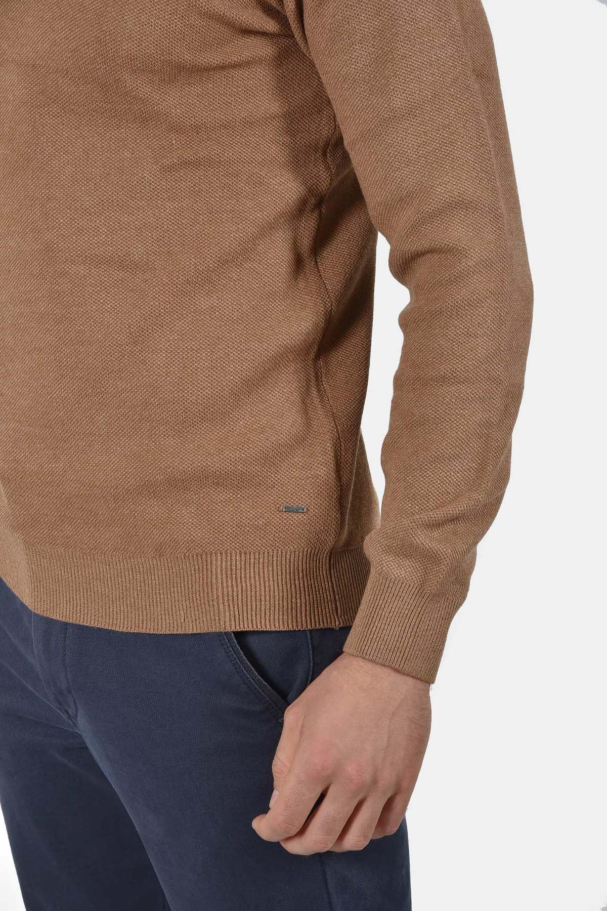 ανδρικό-πλεκτό-half-zip-πουλόβερ-normal-fit