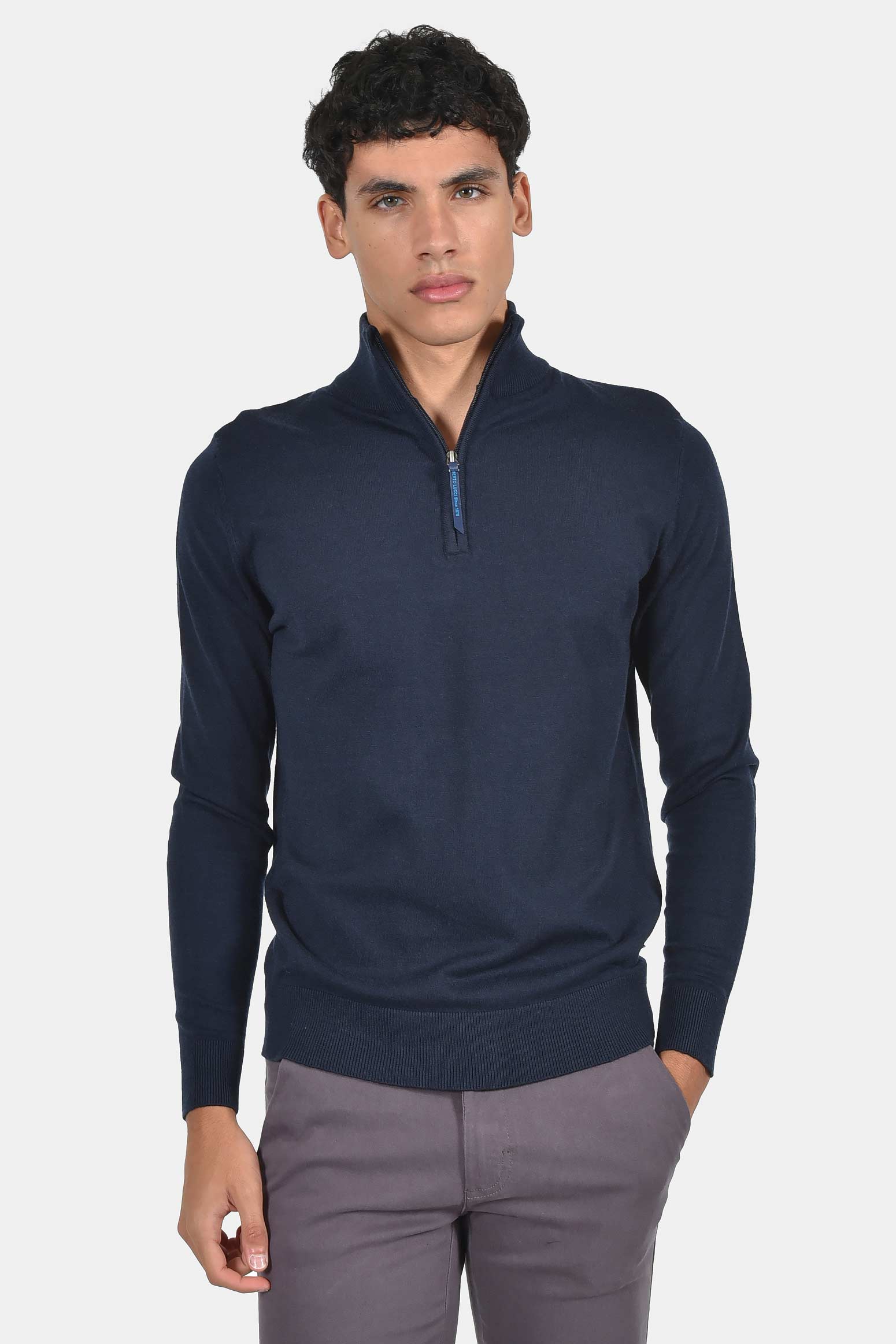 ανδρικό-half-zip-πλεκτό-πουλόβερ-normal-fit