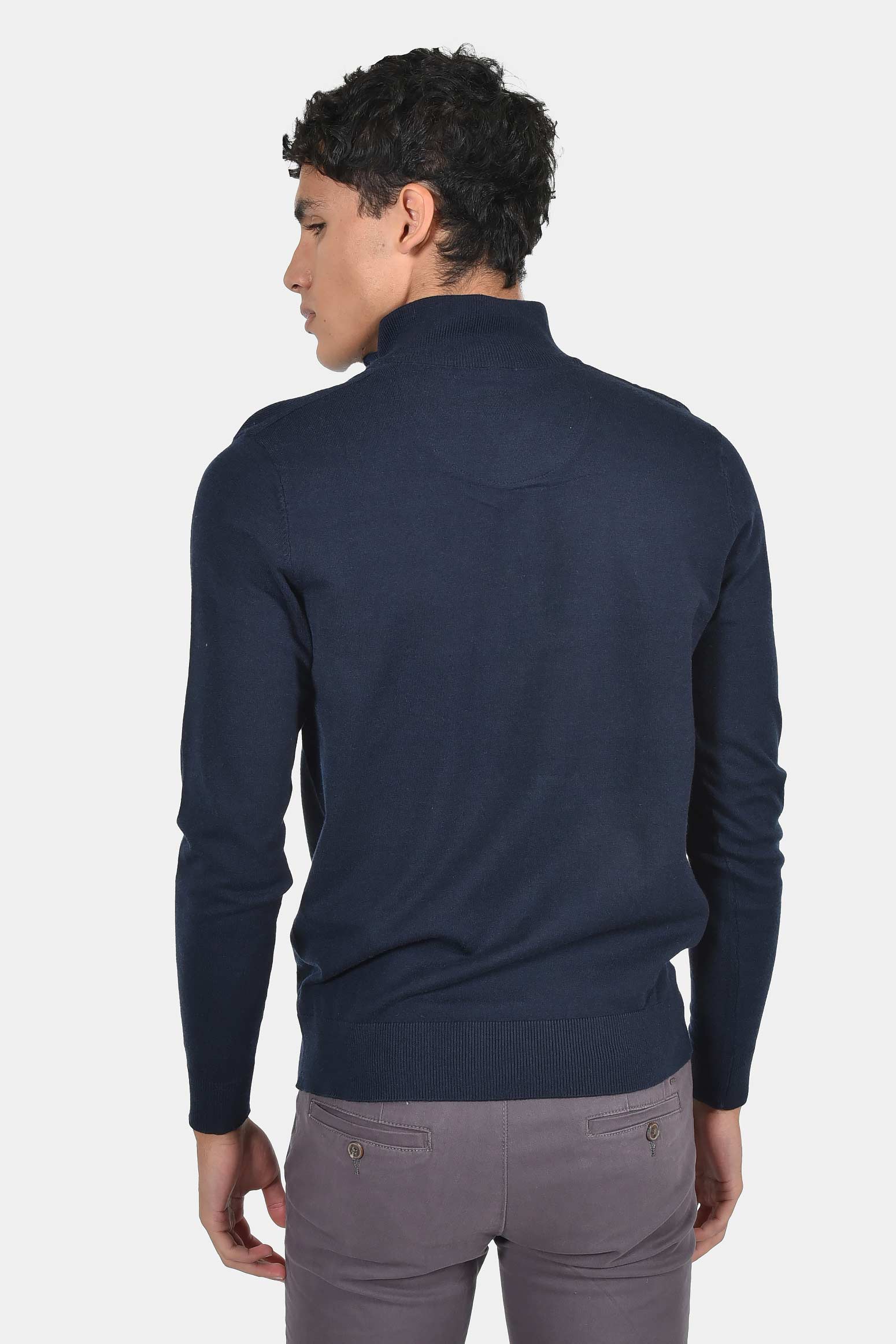 ανδρικό-half-zip-πλεκτό-πουλόβερ-normal-fit