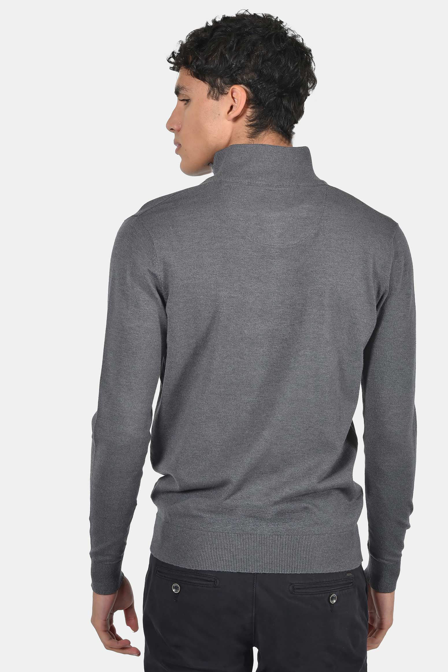 ανδρικό-half-zip-πλεκτό-πουλόβερ-normal-fit