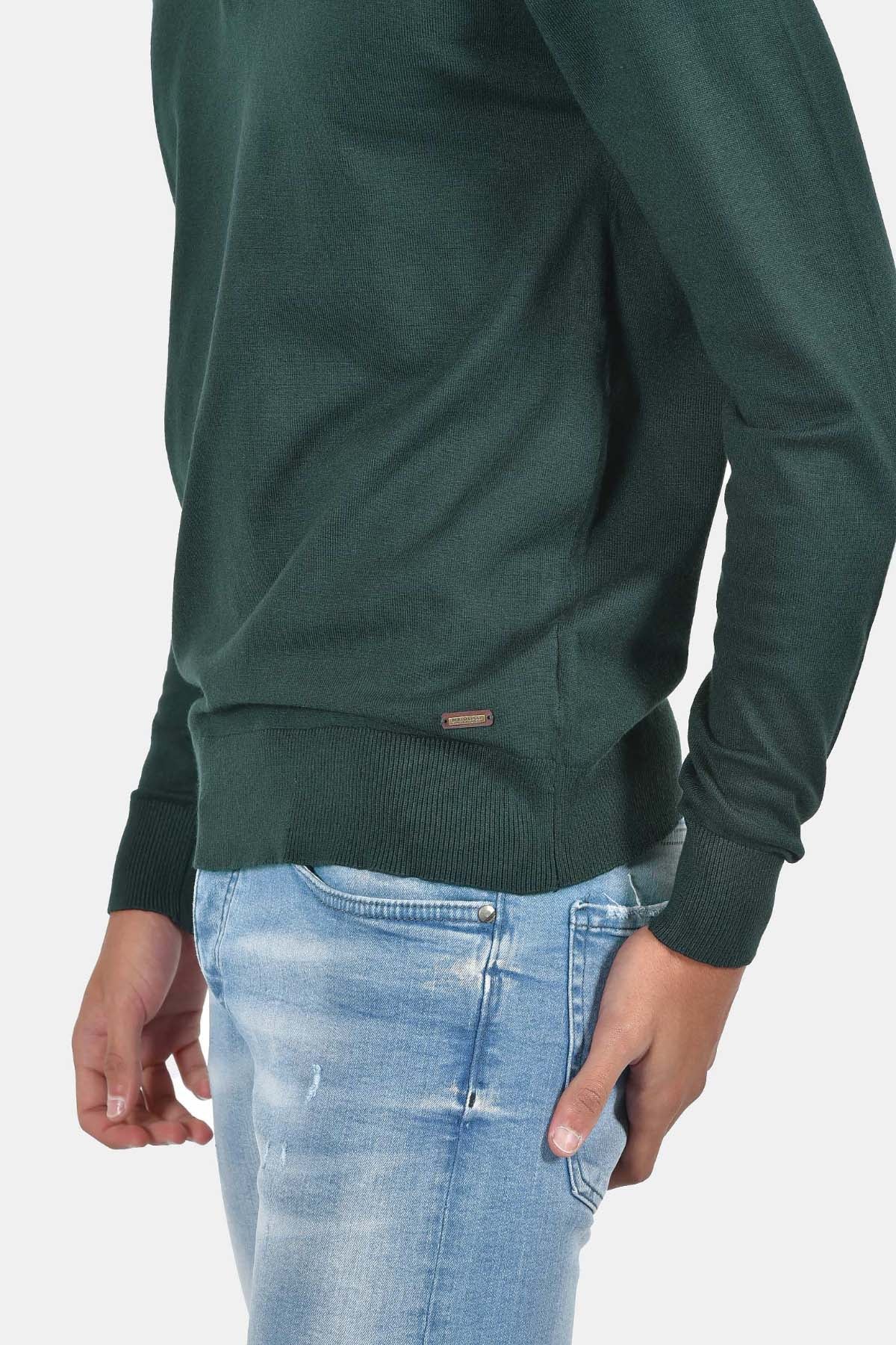 ανδρικό-half-zip-πλεκτό-πουλόβερ-normal-fit