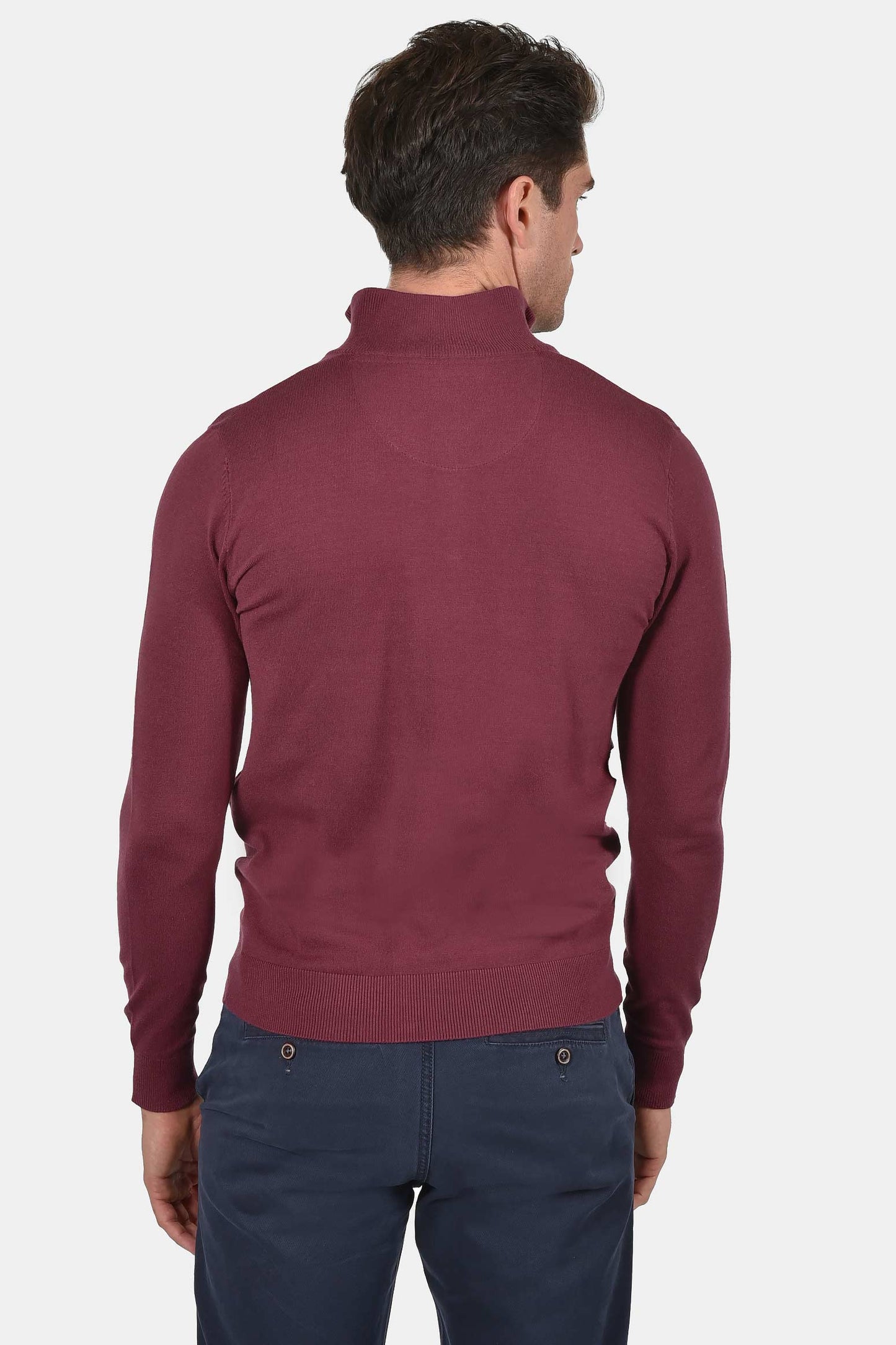 ανδρικό-half-zip-πλεκτό-πουλόβερ-normal-fit