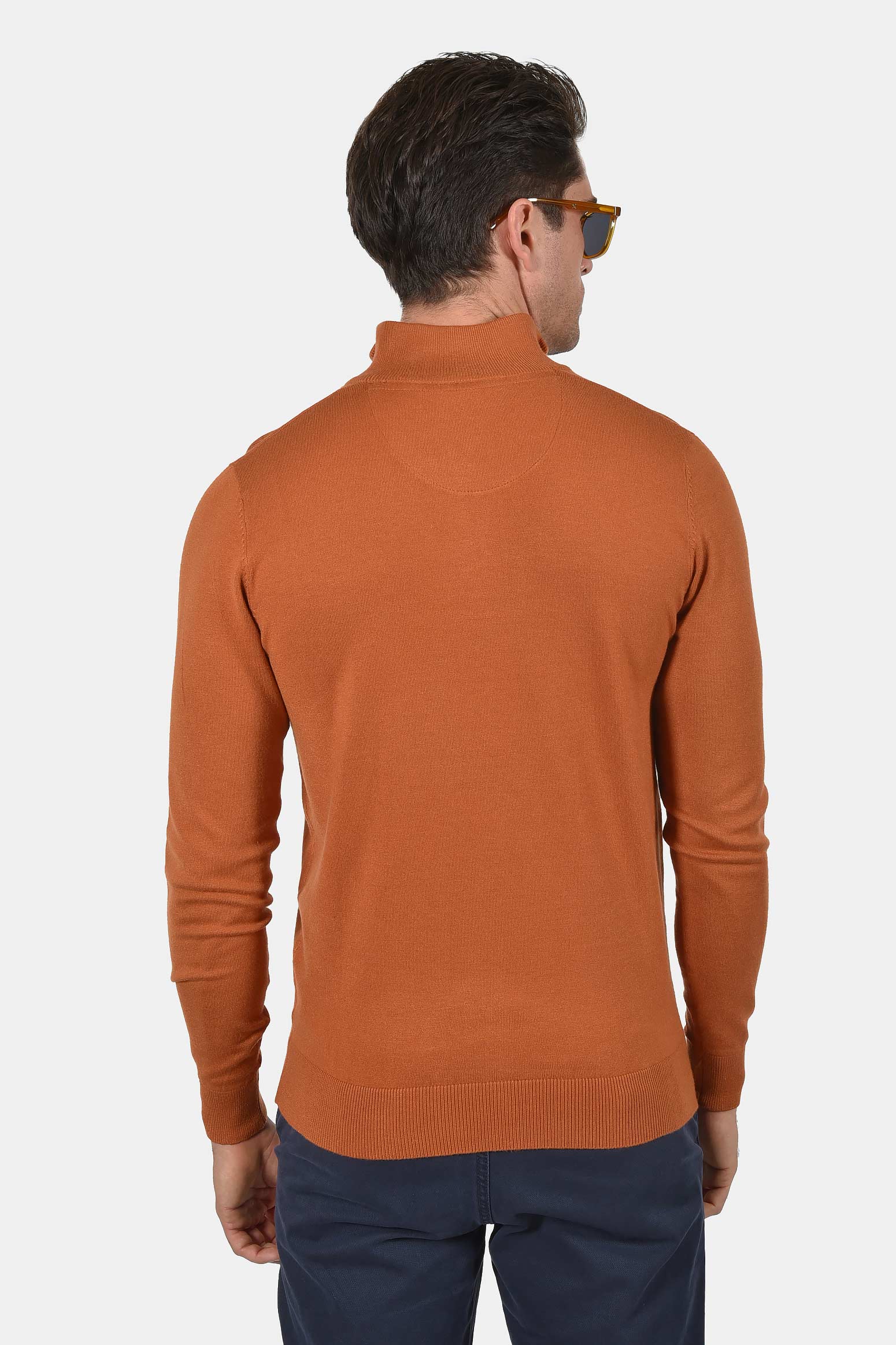 ανδρικό-half-zip-πλεκτό-πουλόβερ-normal-fit