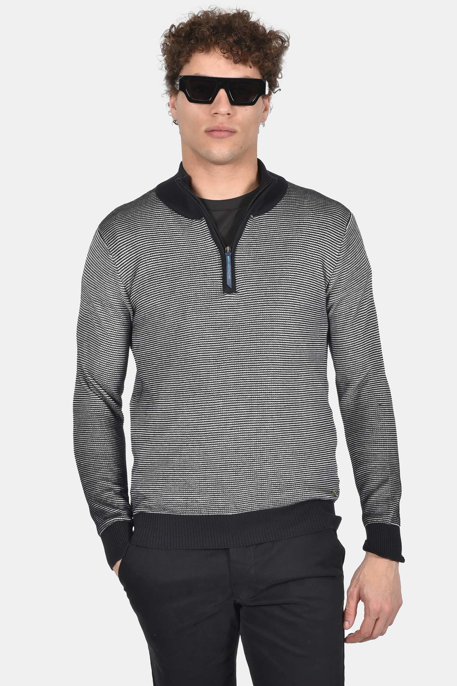 ανδρικό-πλεκτό-half-zip-slim-fit-100%-βαμβάκι