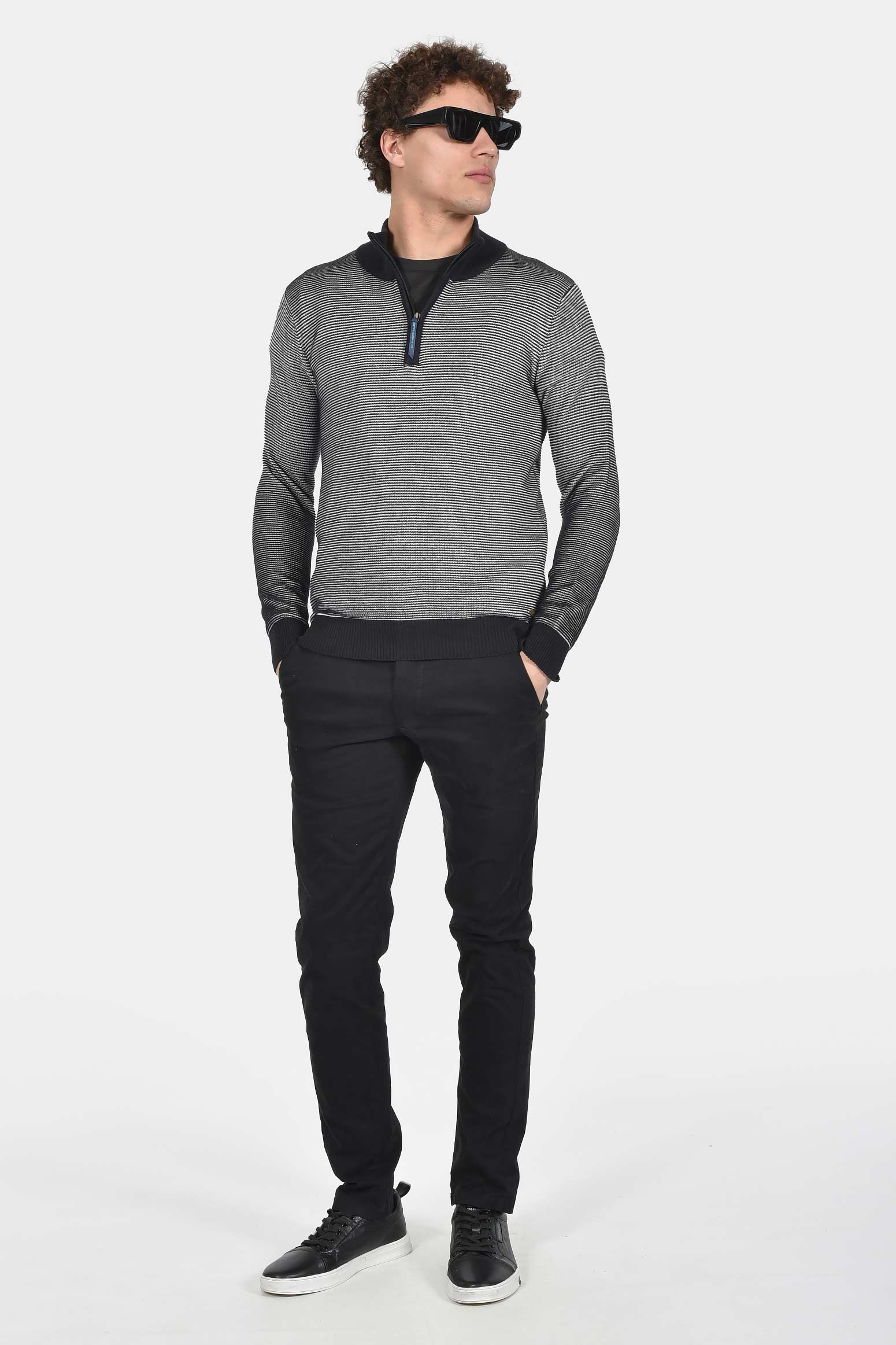ανδρικό-πλεκτό-half-zip-slim-fit-100%-βαμβάκι