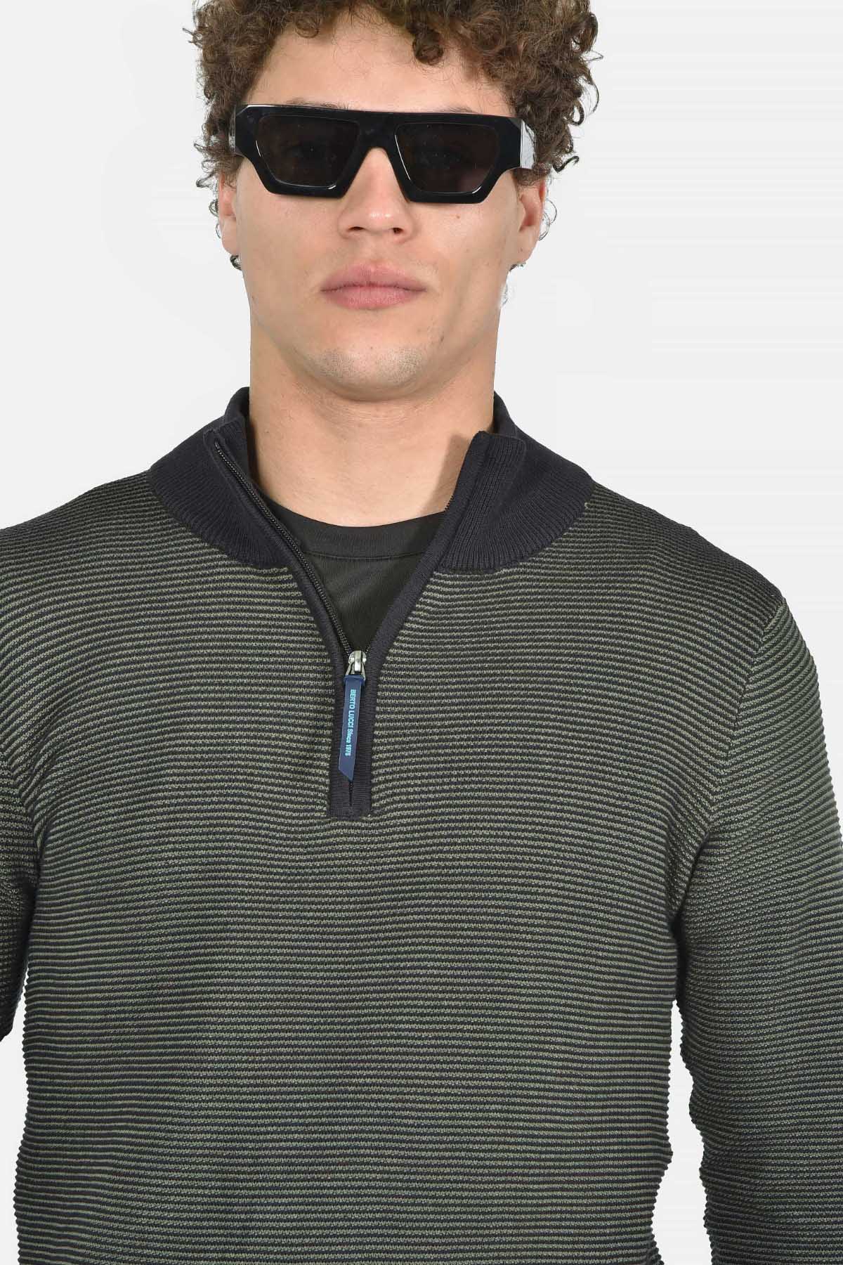 ανδρικό-πλεκτό-half-zip-slim-fit-100%-βαμβάκι
