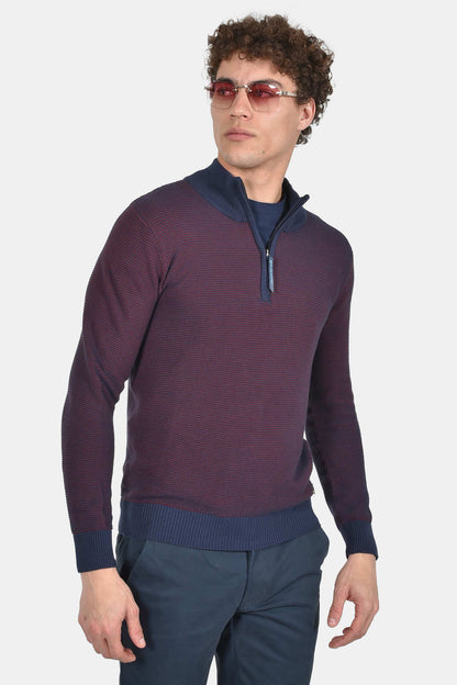 ανδρικό-πλεκτό-half-zip-slim-fit-100%-βαμβάκι