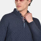 ανδρικό-πλεκτό-half-zip-normal-fit-με-ανάγλυφη-ύφανση