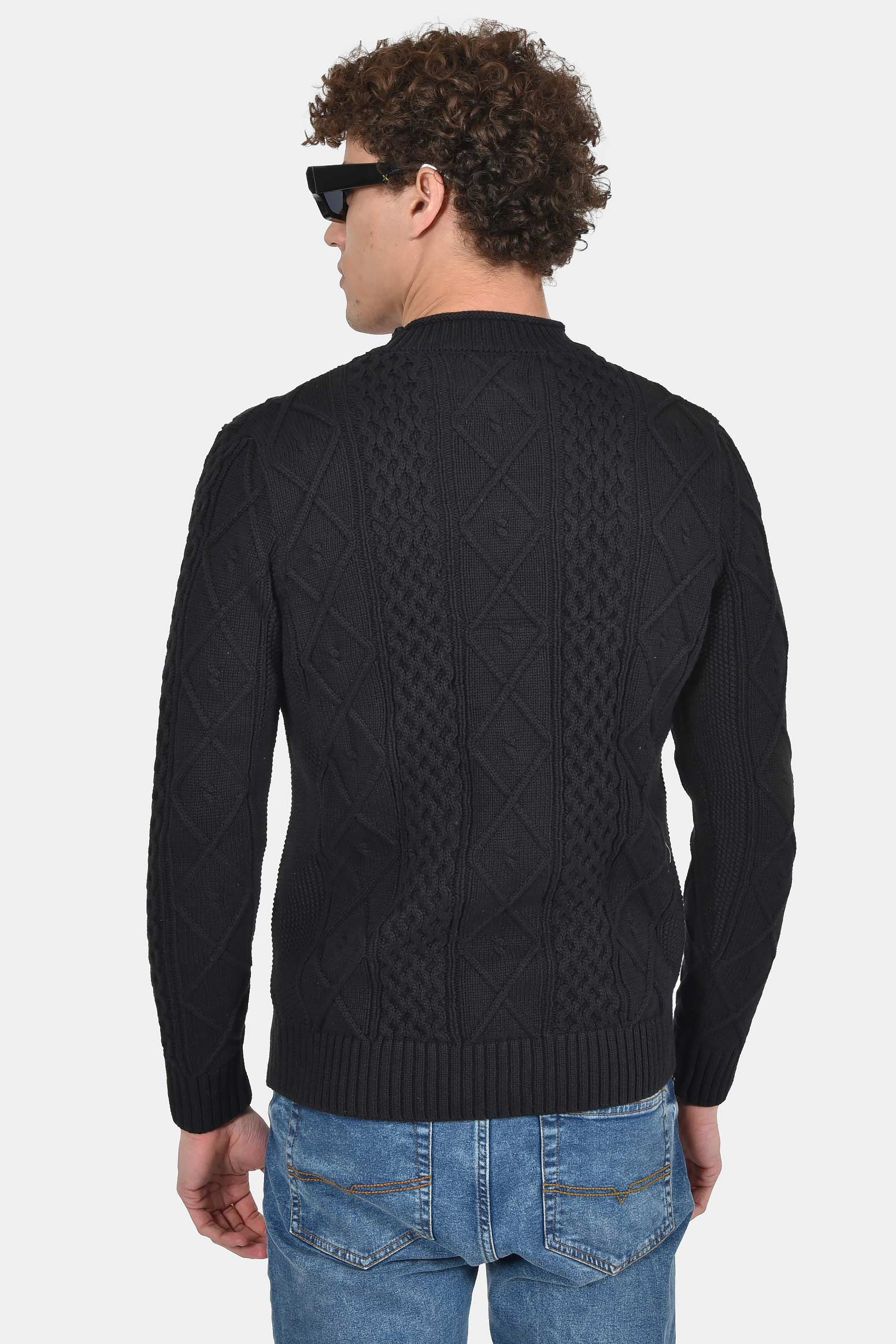 ανδρικό-πλεκτό-πουλόβερ-normal-fit-με-ανάγλυφη-πλέξη-100%-βαμβάκι