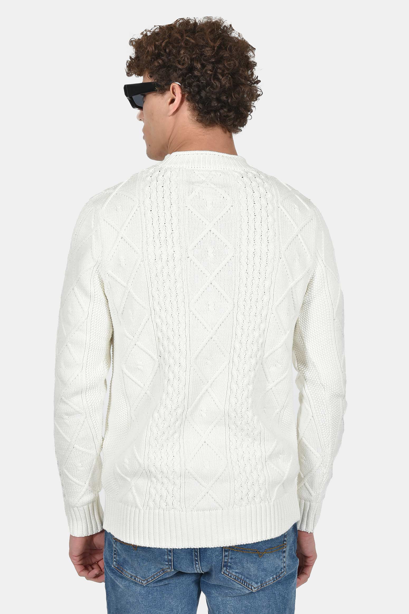 ανδρικό-πλεκτό-πουλόβερ-normal-fit-με-ανάγλυφη-πλέξη-100%-βαμβάκι