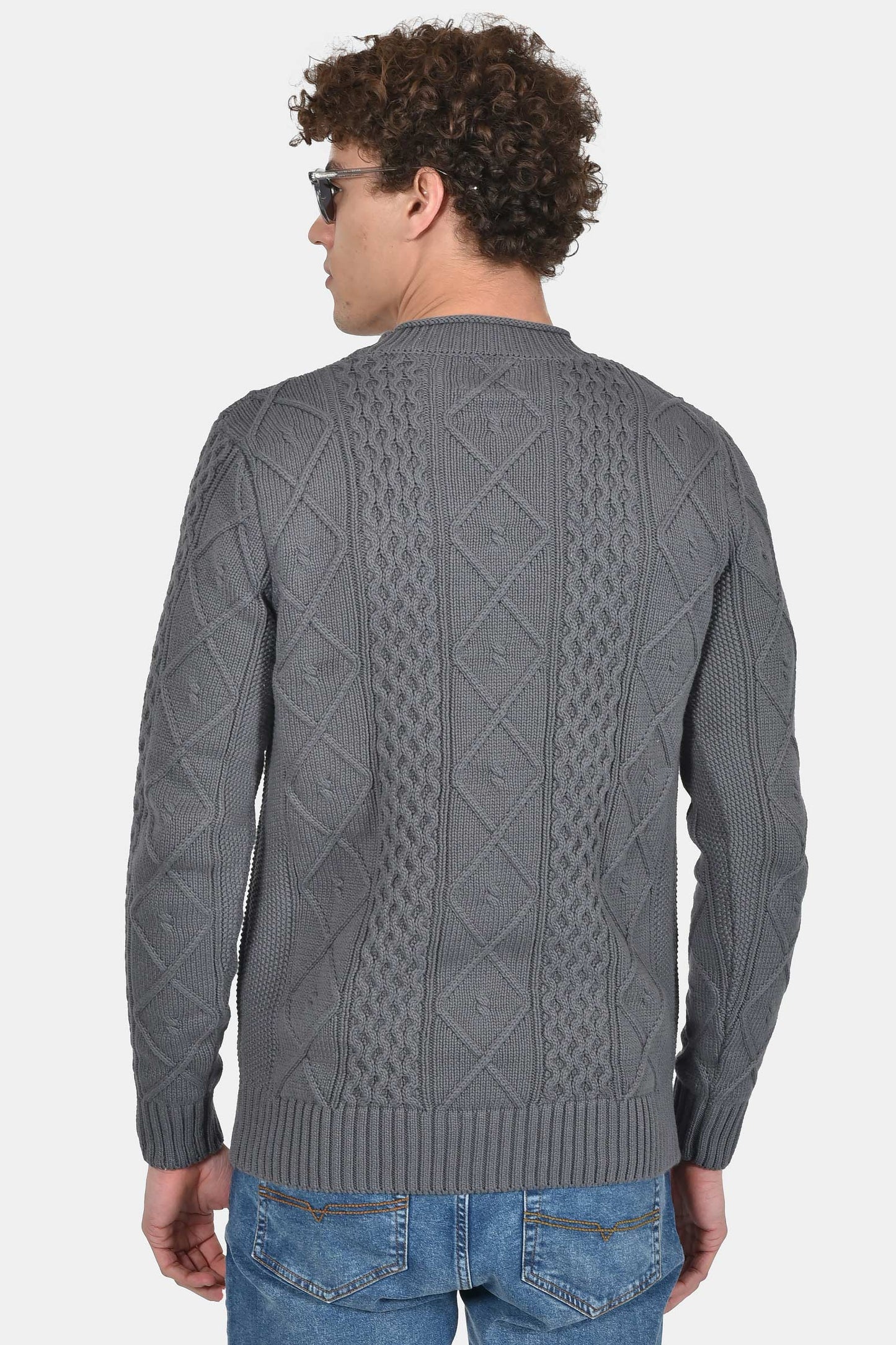 ανδρικό-πλεκτό-πουλόβερ-normal-fit-με-ανάγλυφη-πλέξη-100%-βαμβάκι