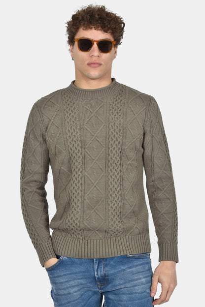 ανδρικό-πλεκτό-πουλόβερ-normal-fit-με-ανάγλυφη-πλέξη-100%-βαμβάκι