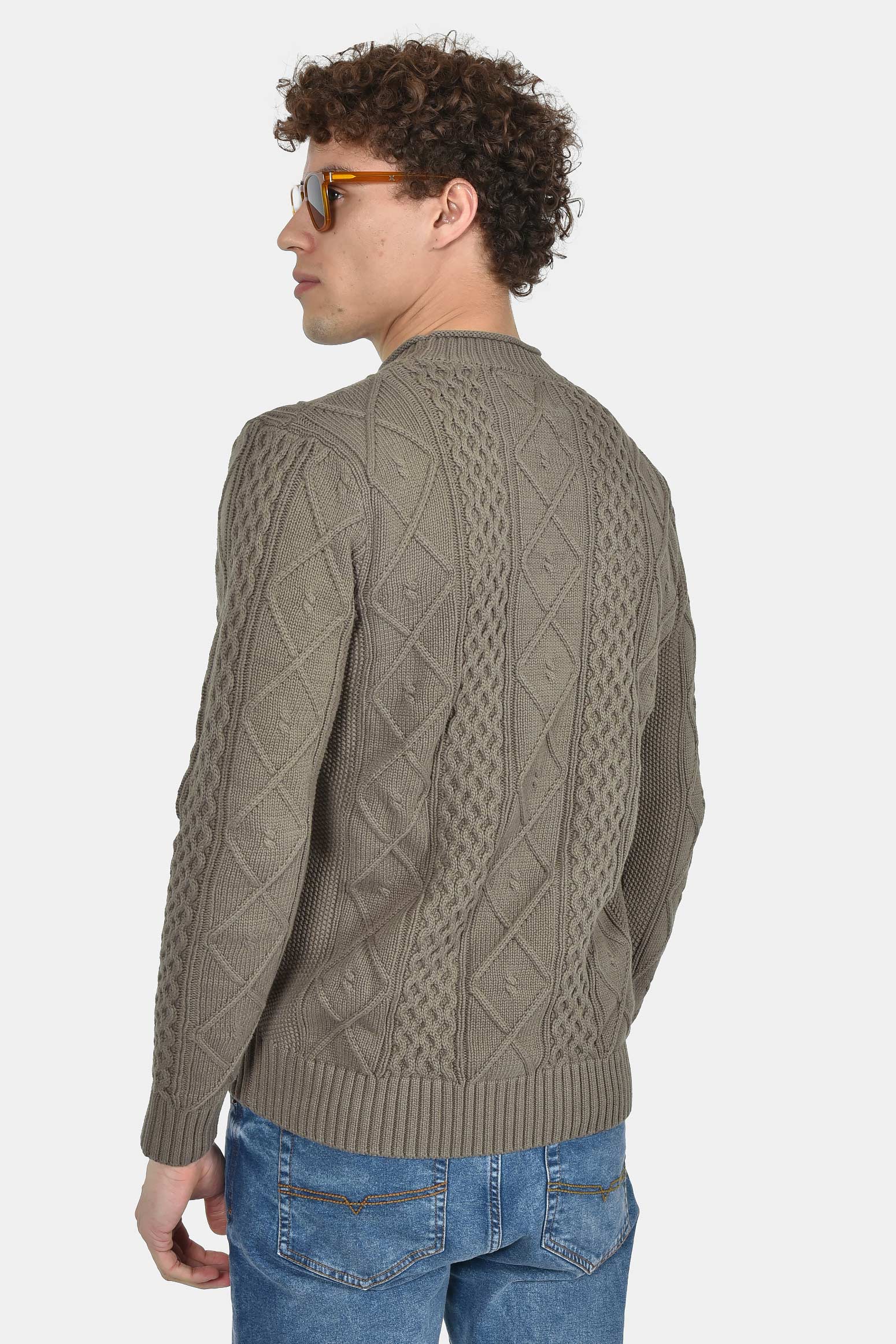 ανδρικό-πλεκτό-πουλόβερ-normal-fit-με-ανάγλυφη-πλέξη-100%-βαμβάκι