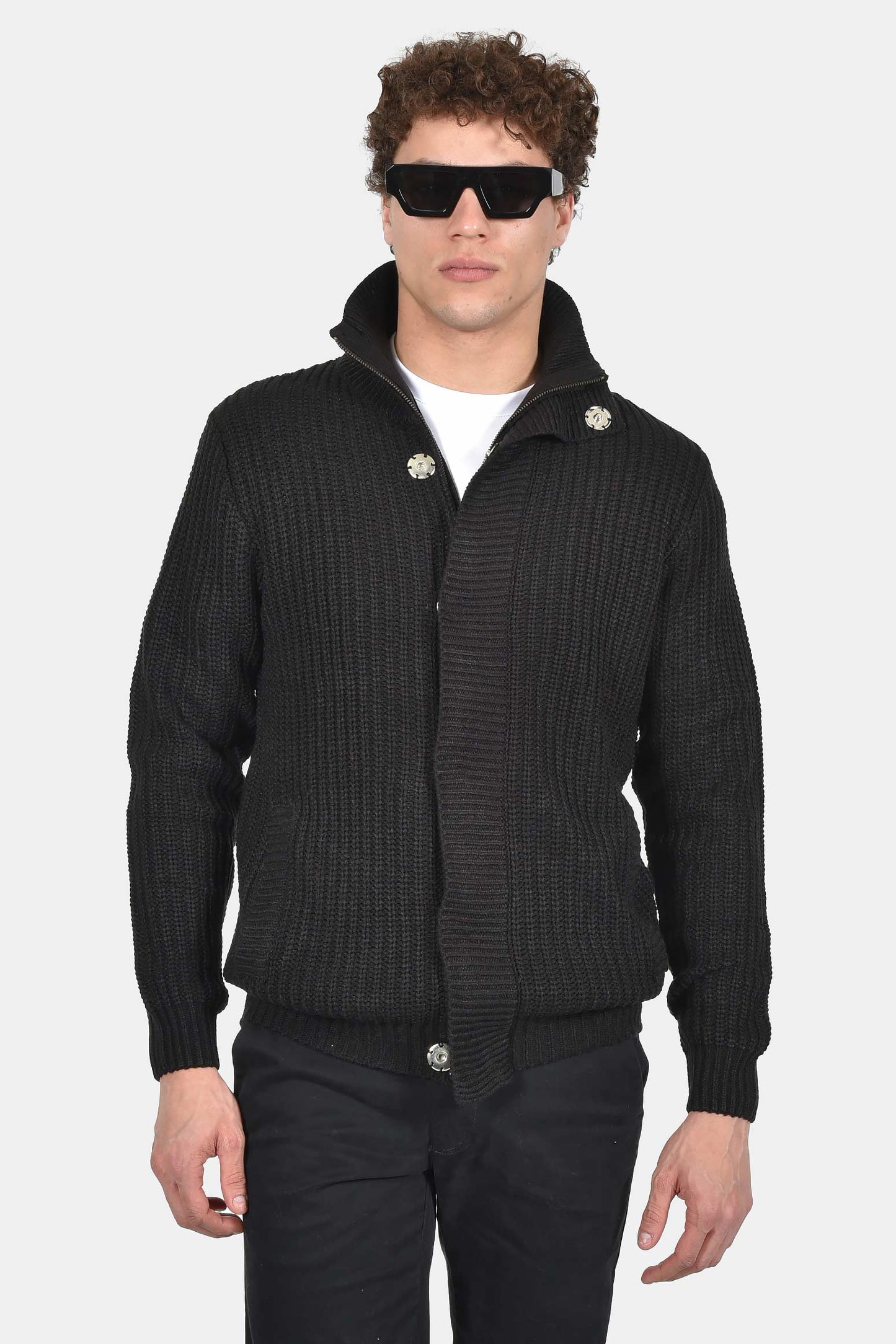 ανδρική-πλεκτή-ζακέτα-normal-fit-με-κουμπιά-και-φερμουάρ