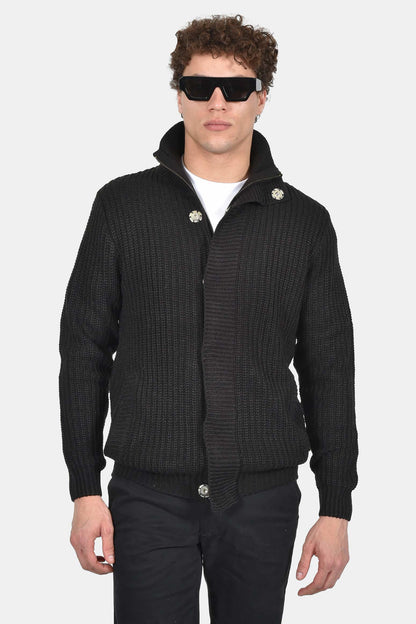 ανδρική-πλεκτή-ζακέτα-normal-fit-με-κουμπιά-και-φερμουάρ