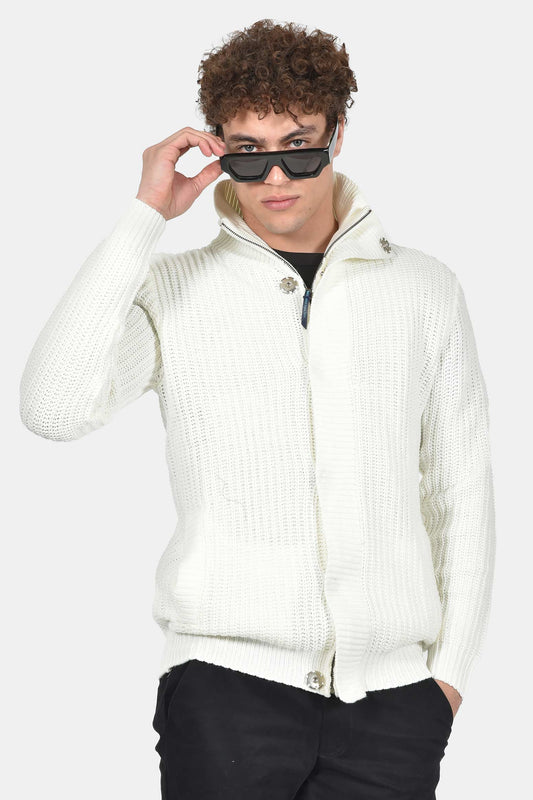 ανδρική-πλεκτή-ζακέτα-normal-fit-με-κουμπιά-και-φερμουάρ