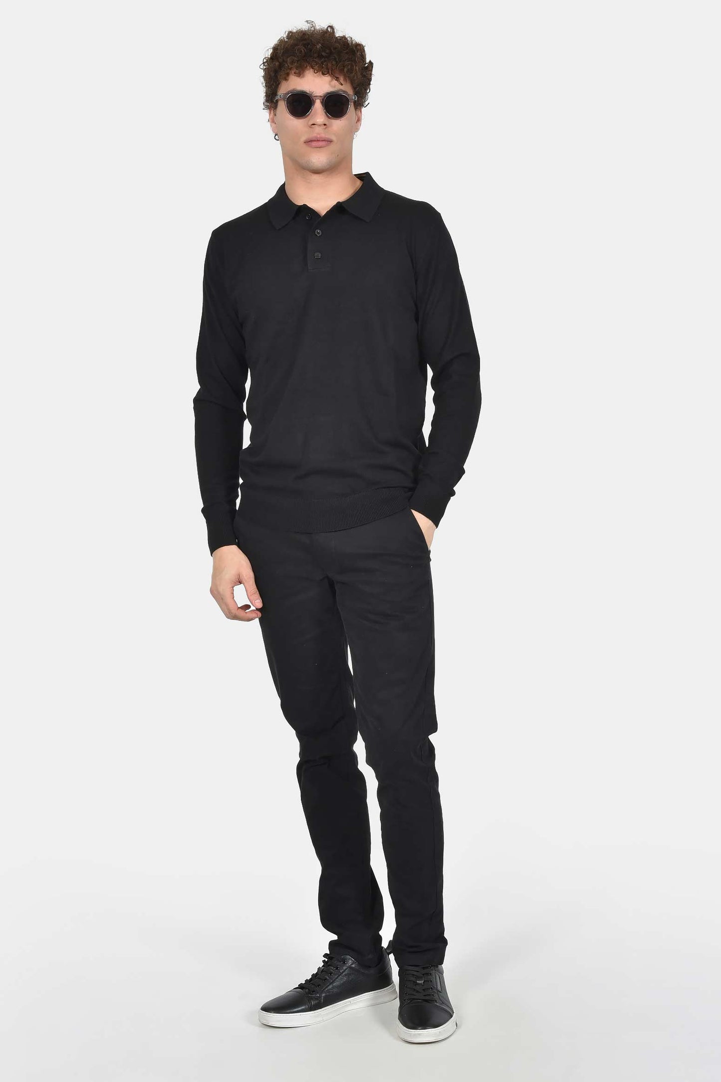 ανδρικό-πουλόβερ-με-γιακά-polo-normal-fit