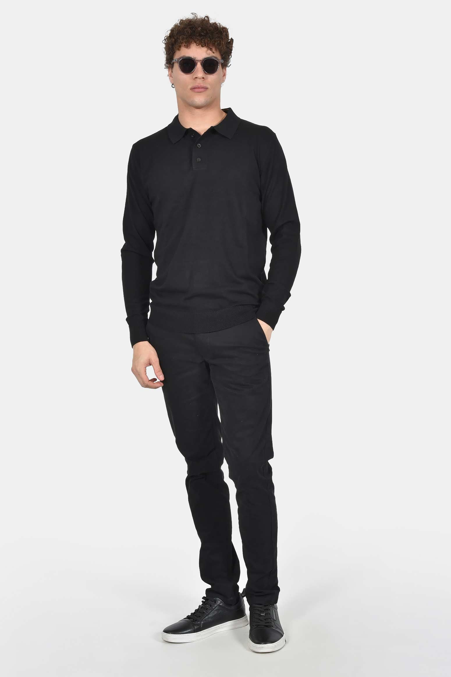 ανδρικό-πουλόβερ-με-γιακά-polo-normal-fit