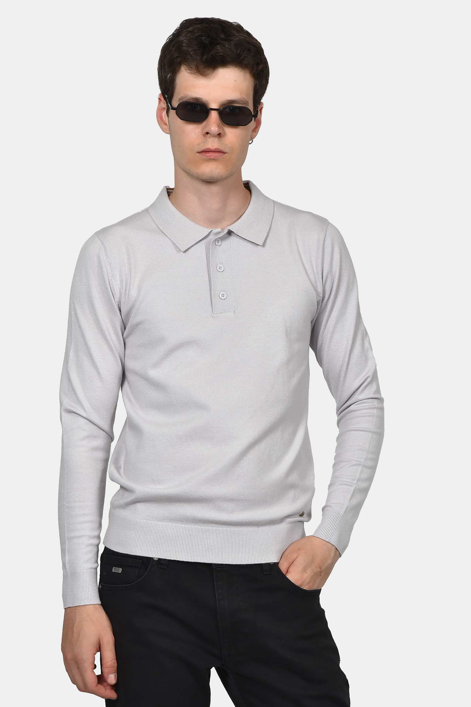 ανδρικό-πουλόβερ-με-γιακά-polo-normal-fit