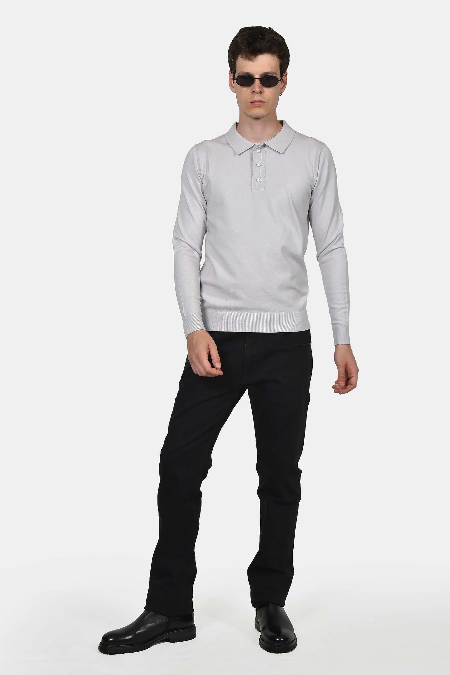 ανδρικό-πουλόβερ-με-γιακά-polo-normal-fit