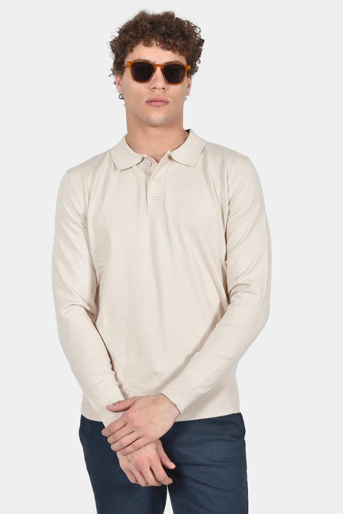 ανδρικό-πουλόβερ-με-γιακά-polo-normal-fit