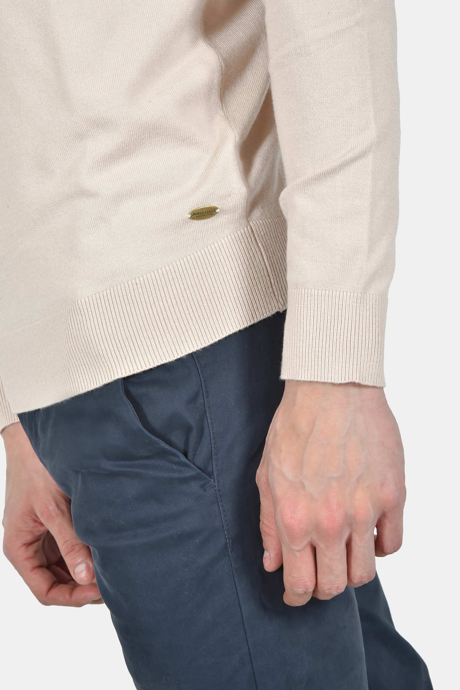 ανδρικό-πουλόβερ-με-γιακά-polo-normal-fit