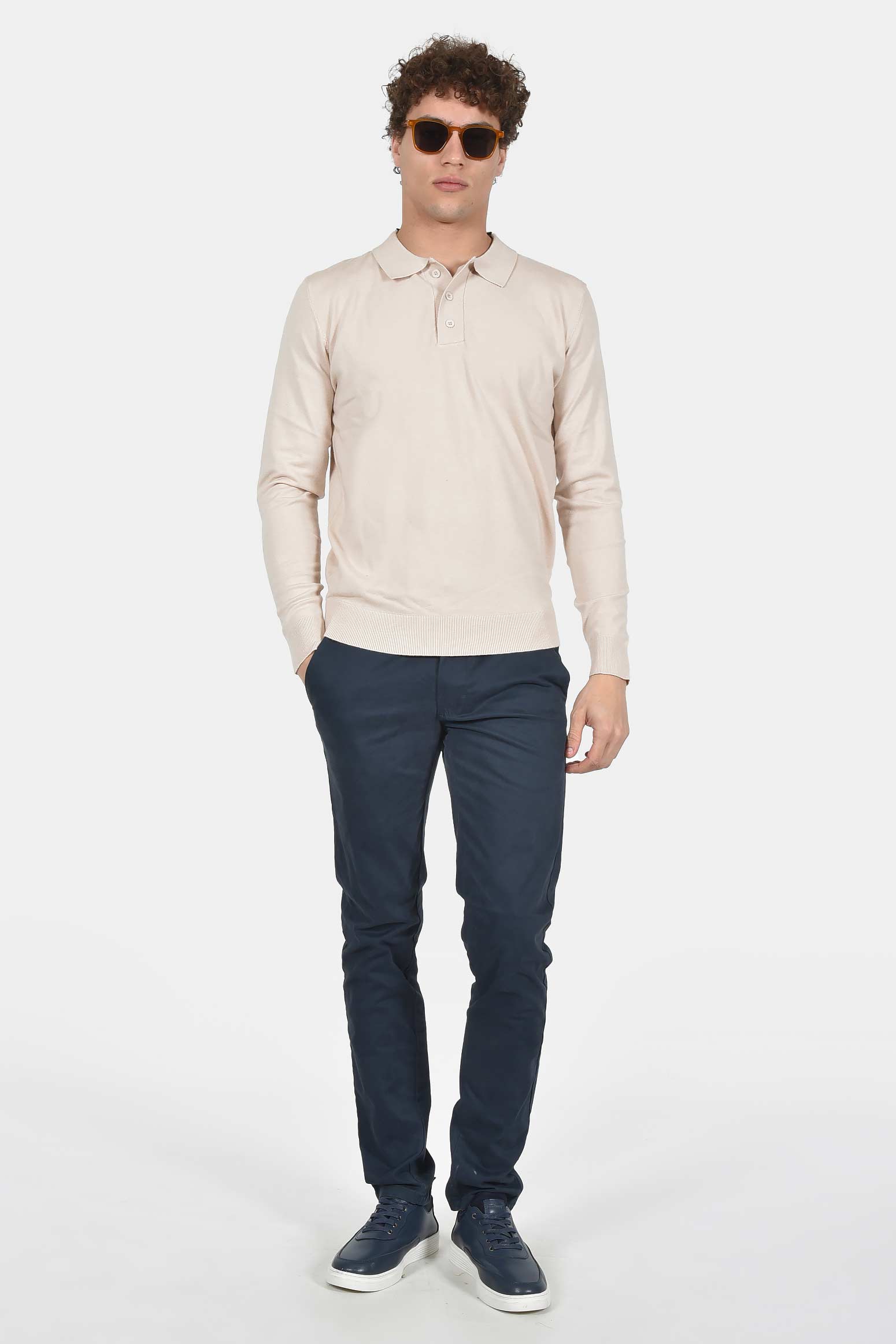 ανδρικό-πουλόβερ-με-γιακά-polo-normal-fit