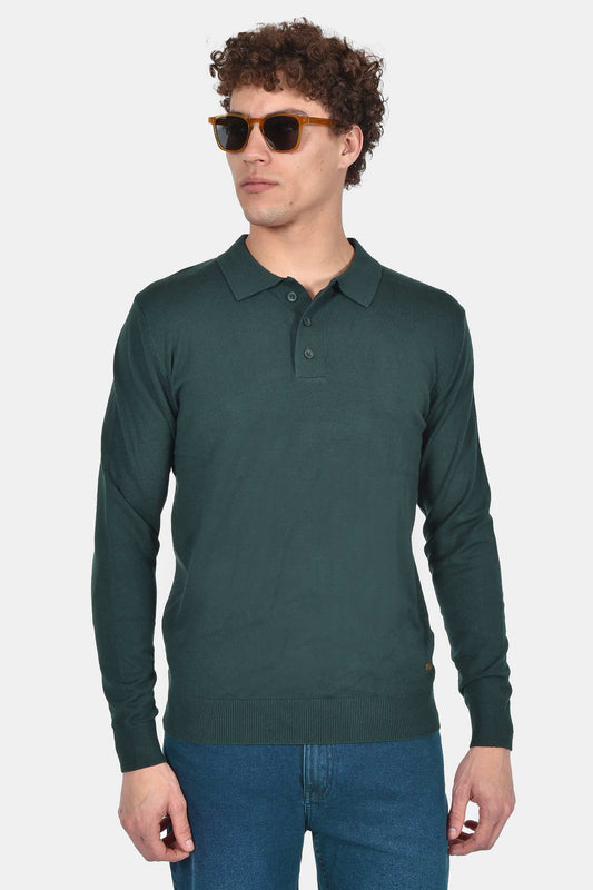 ανδρικό-πουλόβερ-με-γιακά-polo-normal-fit