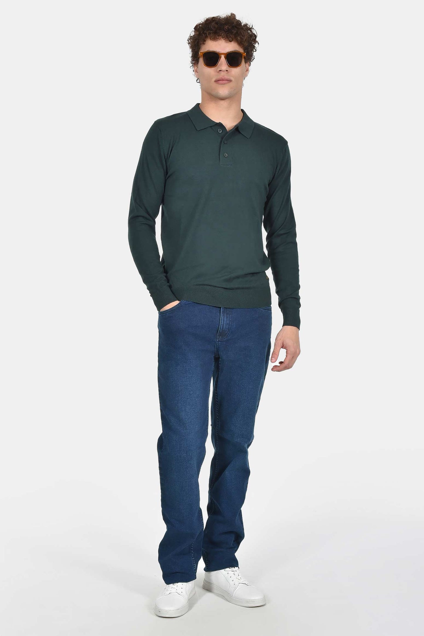 ανδρικό-πουλόβερ-με-γιακά-polo-normal-fit