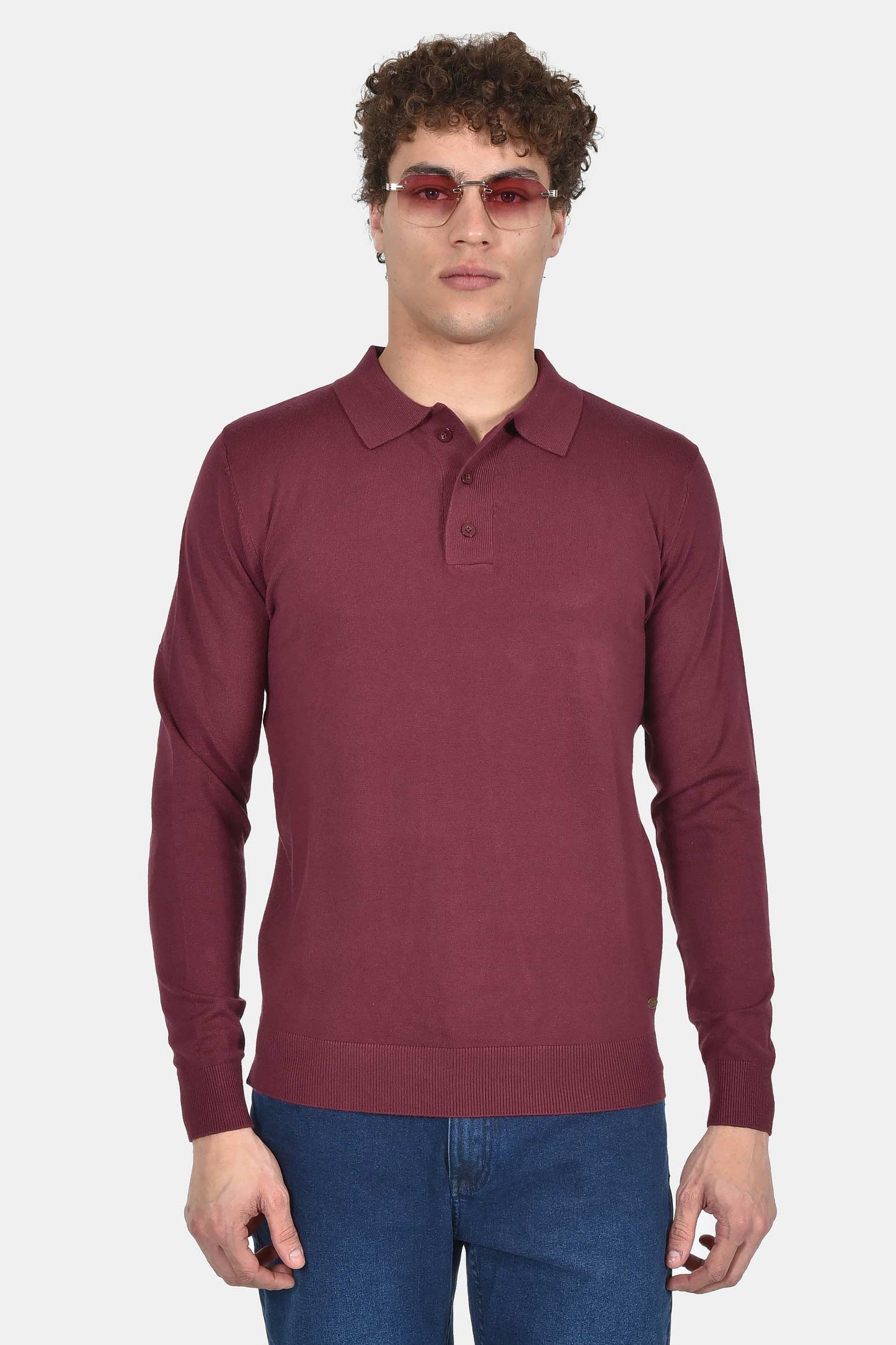 ανδρικό-πουλόβερ-με-γιακά-polo-normal-fit