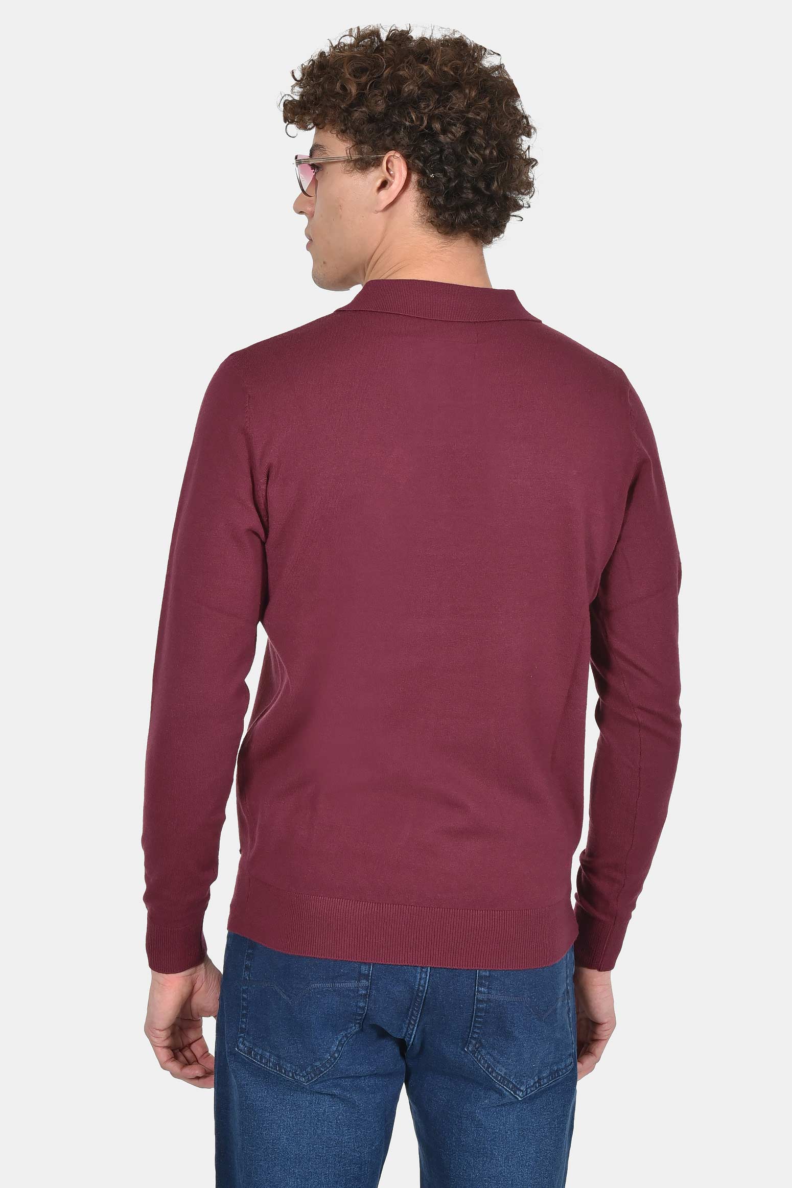 ανδρικό-πουλόβερ-με-γιακά-polo-normal-fit